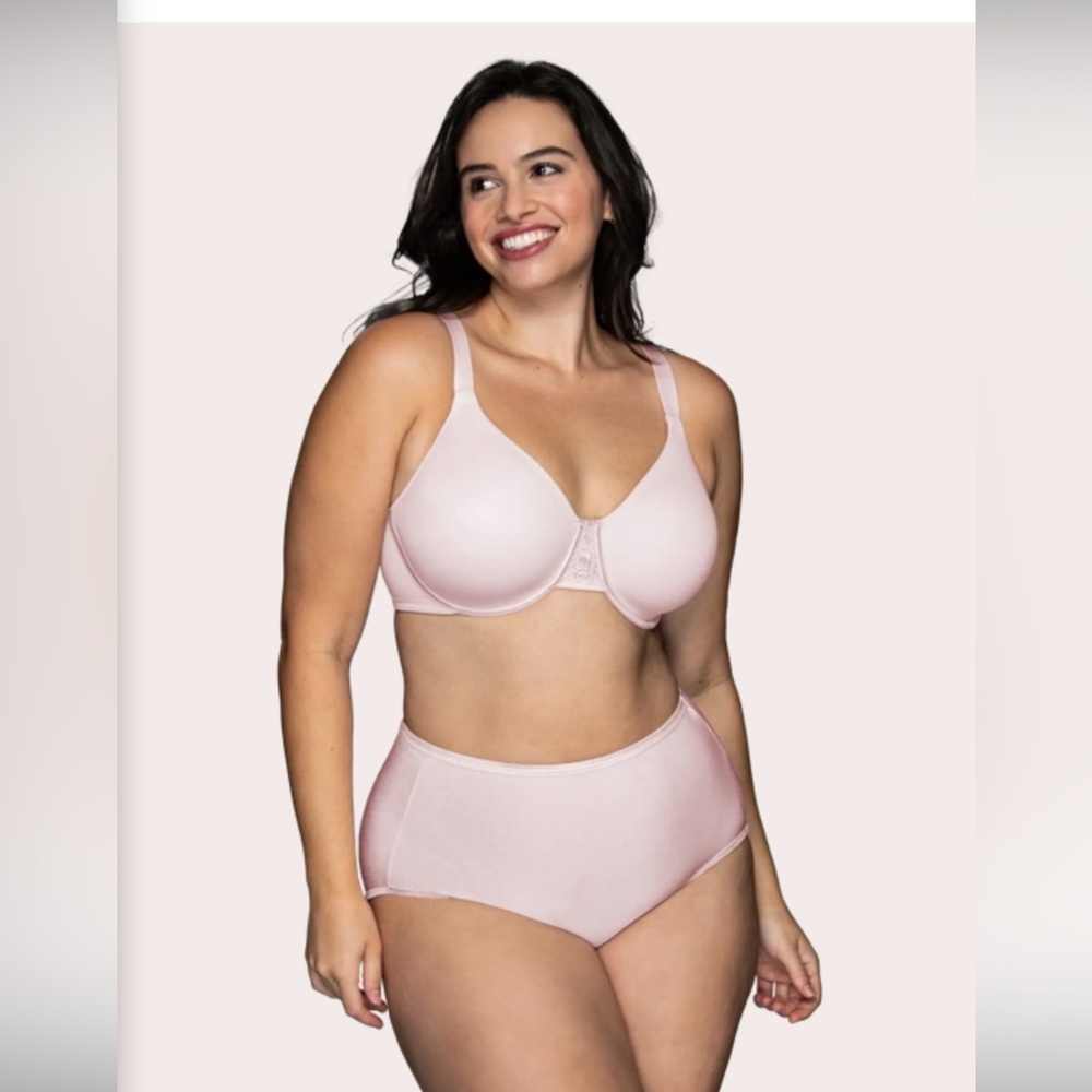 Full figure Vanity Fair minimizer Soft Cream Bra